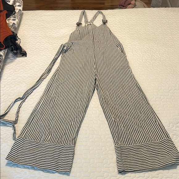 Billabong Pants - Striped Black and White Jumpsuit